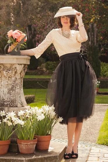 shabby apple bloom skirt black trendylog shabby apple bloom skirt black trendylog